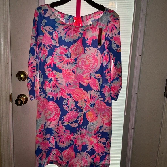 Lilly Pulitzer NWT Noelle Dress Navy Bayside Stripe Size S - Picture 4 of 16